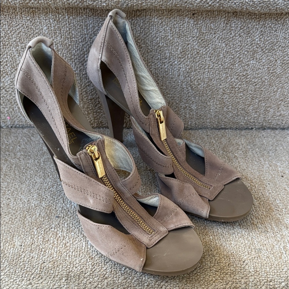 Michael Kors Tan and Brown Heels